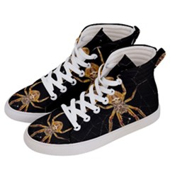 Insect Macro Spider Colombia Women s Hi-top Skate Sneakers by BangZart