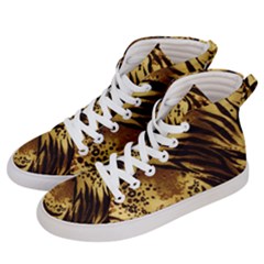 Pattern Tiger Stripes Print Animal Women s Hi-top Skate Sneakers by BangZart