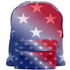 America Patriotic Red White Blue Giant Full Print Backpack by BangZart