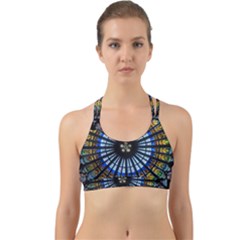 Rose Window Strasbourg Cathedral Back Web Sports Bra by BangZart