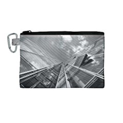 Architecture Skyscraper Canvas Cosmetic Bag (medium) by BangZart