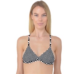 Triangle Pattern Simple Triangular Reversible Tri Bikini Top by BangZart