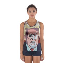 Donald Trump Pop Art President Usa Sport Tank Top  by BangZart