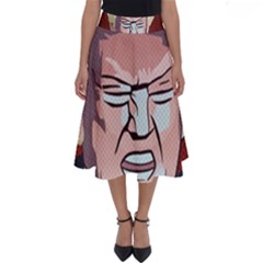 Donald Trump Pop Art President Usa Perfect Length Midi Skirt by BangZart