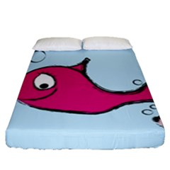 Fish Swarm Meeresbewohner Creature Fitted Sheet (queen Size) by BangZart