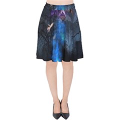 Magical Fantasy Wild Darkness Mist Velvet High Waist Skirt by BangZart