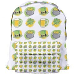 St Patrick S Day Background Symbols Giant Full Print Backpack by BangZart