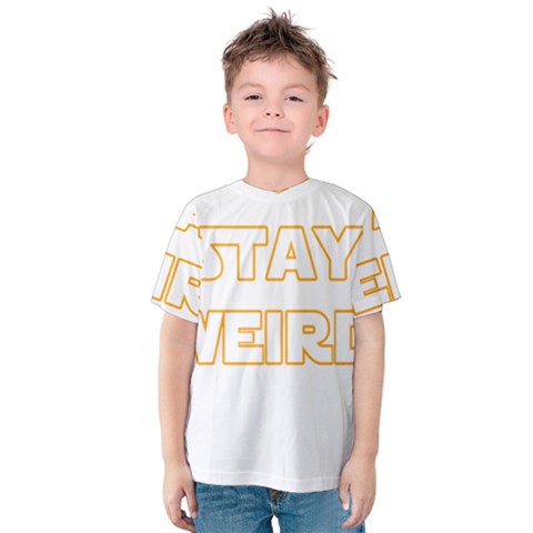 Stay Weird Kids  Cotton Tee by Valentinaart