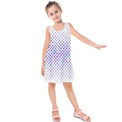 Star Curved Background Geometric Kids  Sleeveless Dress by BangZart