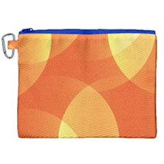 Abstract Orange Yellow Red Color Canvas Cosmetic Bag (xxl) by Celenk