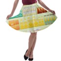 Supermarket Shelf Coffee Tea Grains A-line Skater Skirt View1