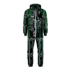 Printed Circuit Board Circuits Hooded Jumpsuit (kids) by Celenk