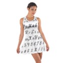 Font Lettering Alphabet Writing Cotton Racerback Dress View1