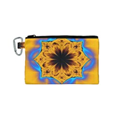 Digital Art Fractal Artwork Flower Canvas Cosmetic Bag (small) by Celenk