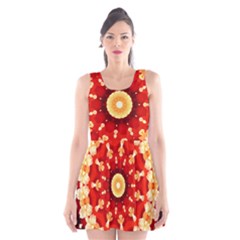 Abstract Art Abstract Background Scoop Neck Skater Dress by Celenk