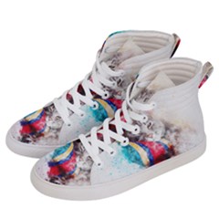 Cat Kitty Animal Art Abstract Men s Hi-top Skate Sneakers by Celenk