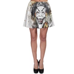 Mask Party Art Abstract Watercolor Skater Skirt by Celenk