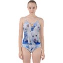 Dog Cats Pet Art Abstract Cut Out Top Tankini Set View1