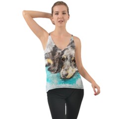 Dog Animal Art Abstract Watercolor Cami by Celenk