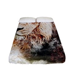 Lion Animal Art Abstract Fitted Sheet (full/ Double Size) by Celenk