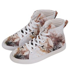 Lion Animal Art Abstract Men s Hi-top Skate Sneakers by Celenk