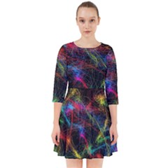 Background Light Glow Abstract Art Smock Dress by Celenk