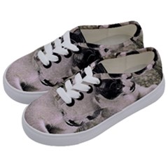 Cat Pet Art Abstract Vintage Kids  Classic Low Top Sneakers by Celenk