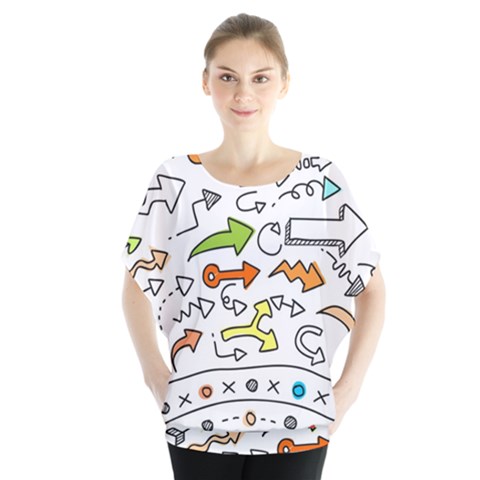 Desktop Pattern Art Graphic Design Blouse by Celenk