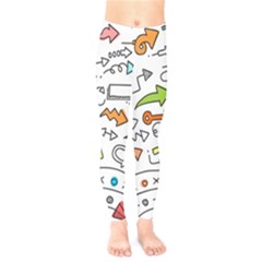 Desktop Pattern Art Graphic Design Kids  Legging by Celenk