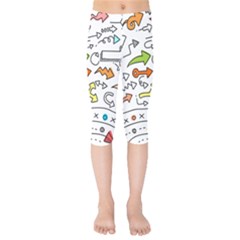 Desktop Pattern Art Graphic Design Kids  Capri Leggings  by Celenk