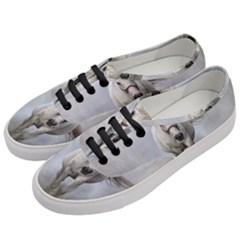 Horse Mammal White Horse Animal Women s Classic Low Top Sneakers by Celenk