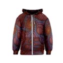 Fractal Red Fractal Art Digital Art Kids  Zipper Hoodie View1