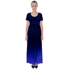 Ombre High Waist Short Sleeve Maxi Dress by ValentinaDesign