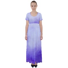 Ombre High Waist Short Sleeve Maxi Dress by ValentinaDesign