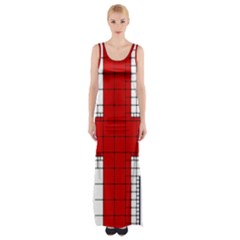 Union Jack Flag Uk Patriotic Maxi Thigh Split Dress by Celenk