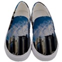 Skyscraper City Architecture Urban Men s Canvas Slip Ons View1