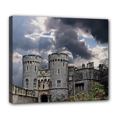 Castle Building Architecture Deluxe Canvas 24  X 20   by Celenk