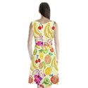 Cute Fruits Pattern Sleeveless Waist Tie Chiffon Dress View2