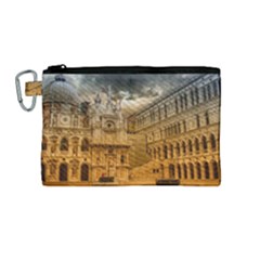 Palace Monument Architecture Canvas Cosmetic Bag (medium) by Celenk