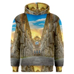 Abbey Ruin Architecture Medieval Men s Overhead Hoodie by Celenk