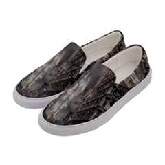 Destruction War Conflict Death Women s Canvas Slip Ons by Celenk