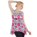 Blue Retro Dots Side Drop Tank Tunic View1