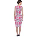 Blue Retro Dots Classic Sleeveless Midi Dress View2