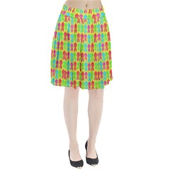 Colorful Robots Pleated Skirt by snowwhitegirl