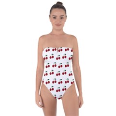 Cherries Tie Back One Piece Swimsuit by snowwhitegirl