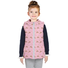 Pink Beige Hats Kid s Puffer Vest by snowwhitegirl