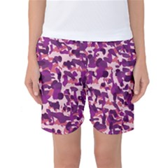 Pink Camo Women s Basketball Shorts by snowwhitegirl