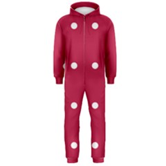 Red Dot Hooded Jumpsuit (men)  by snowwhitegirl