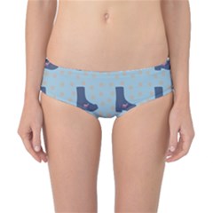 Deer Boots Teal Blue Classic Bikini Bottoms by snowwhitegirl