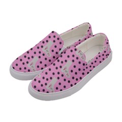 Deer Boots Pink Grey Women s Canvas Slip Ons by snowwhitegirl